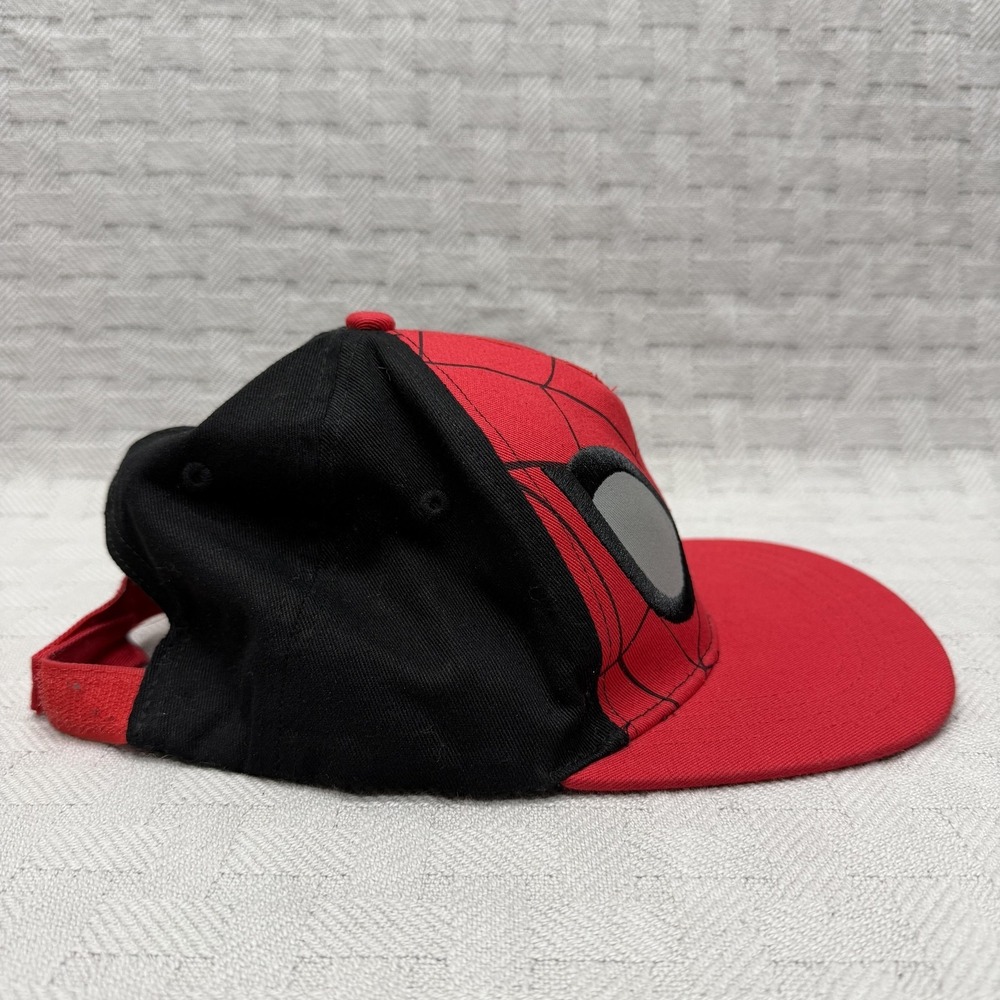 Spider-Man Hat Cap Strap Back Adjustable Boys Red Twill Cotton Embroidered - Picture 5 of 9